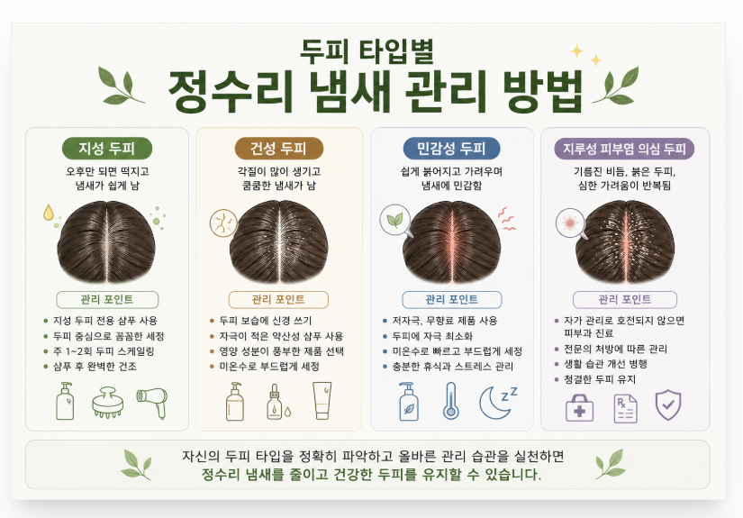 정수리 냄새 원인은 무엇일까? 두피 냄새 없애는 샴푸법과 관리 방법 총정리 4 image 135