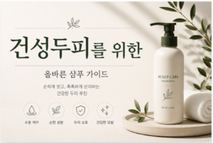 건성 두피는 매일 머리 감아도 될까? 올바른 샴푸법과 보습 관리 총정리