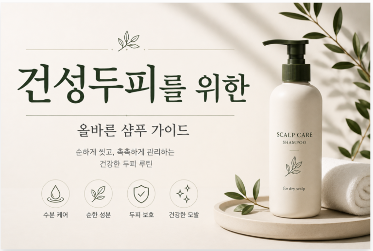 건성 두피는 매일 머리 감아도 될까? 올바른 샴푸법과 보습 관리 총정리