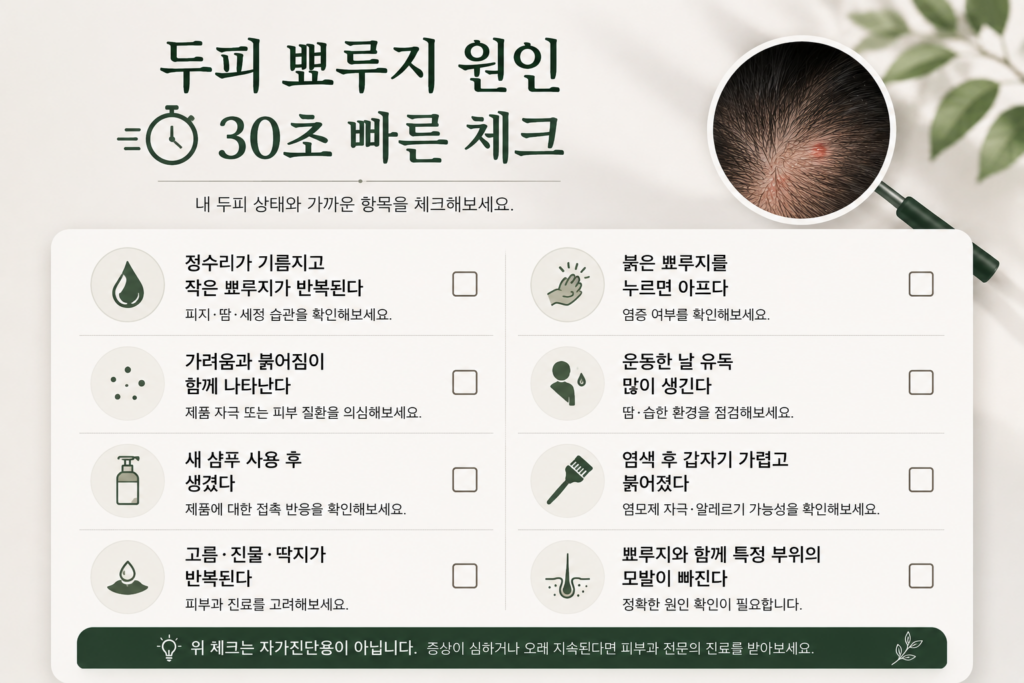 두피에 뾰루지가 생기는 이유 7가지, 반복되는 두피 염증 원인과 관리법 1 image 217