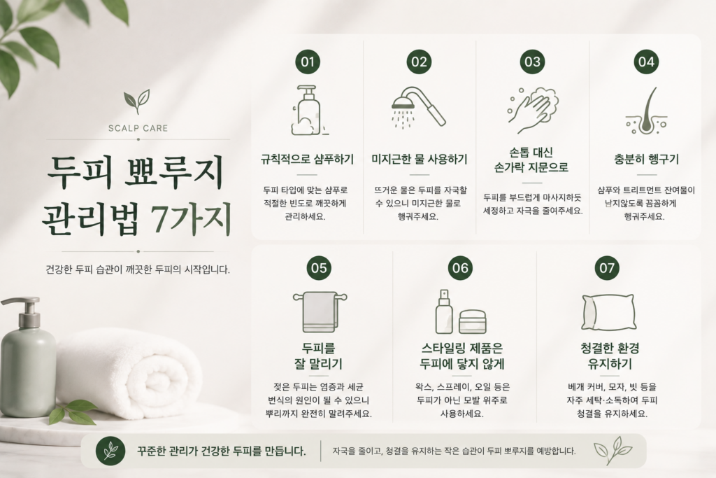 두피에 뾰루지가 생기는 이유 7가지, 반복되는 두피 염증 원인과 관리법 4 image 219