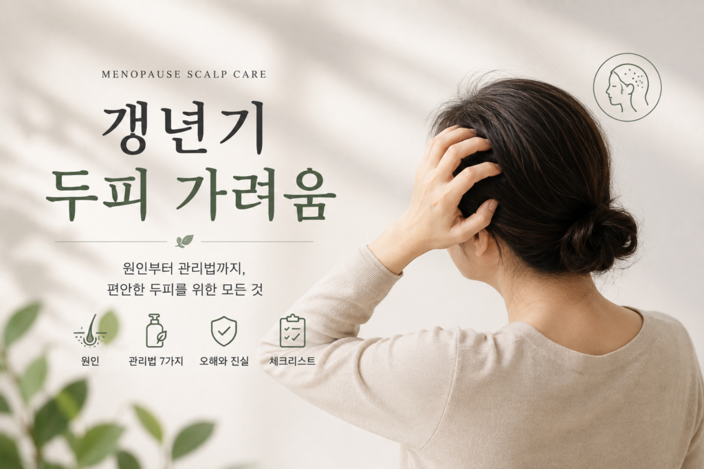 갱년기 두피 가려움 원인 7가지, 건조·열감·각질 줄이는 관리법 2 image 267