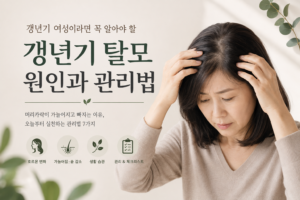 갱년기 탈모 원인 7가지, 머리카락이 가늘어지고 빠지는 이유와 관리법 1 갱년기 탈모 원인 7가지, 머리카락이 가늘어지고 빠지는 이유와 관리법