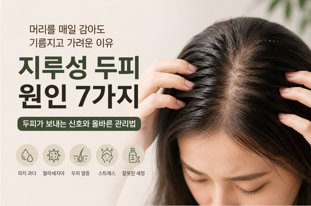 지루성 두피 원인 7가지, 머리를 매일 감아도 기름지고 가려운 이유 1 image 310