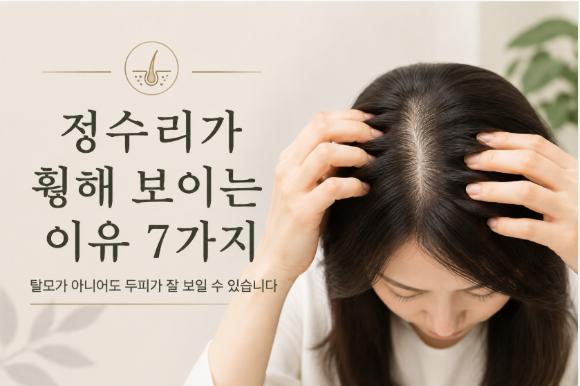 정수리가 휑해 보이는 이유 7가지, 탈모가 아니어도 두피가 잘 보일 수 있습니다 1 image 342
