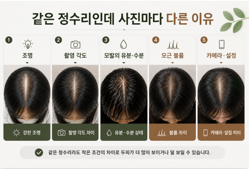정수리가 휑해 보이는 이유 7가지, 탈모가 아니어도 두피가 잘 보일 수 있습니다 2 image 343