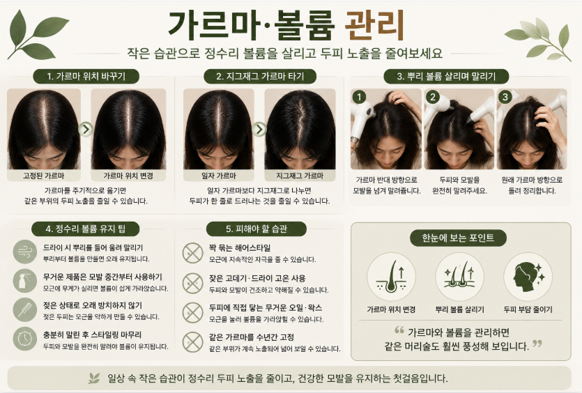 정수리가 휑해 보이는 이유 7가지, 탈모가 아니어도 두피가 잘 보일 수 있습니다 3 image 345