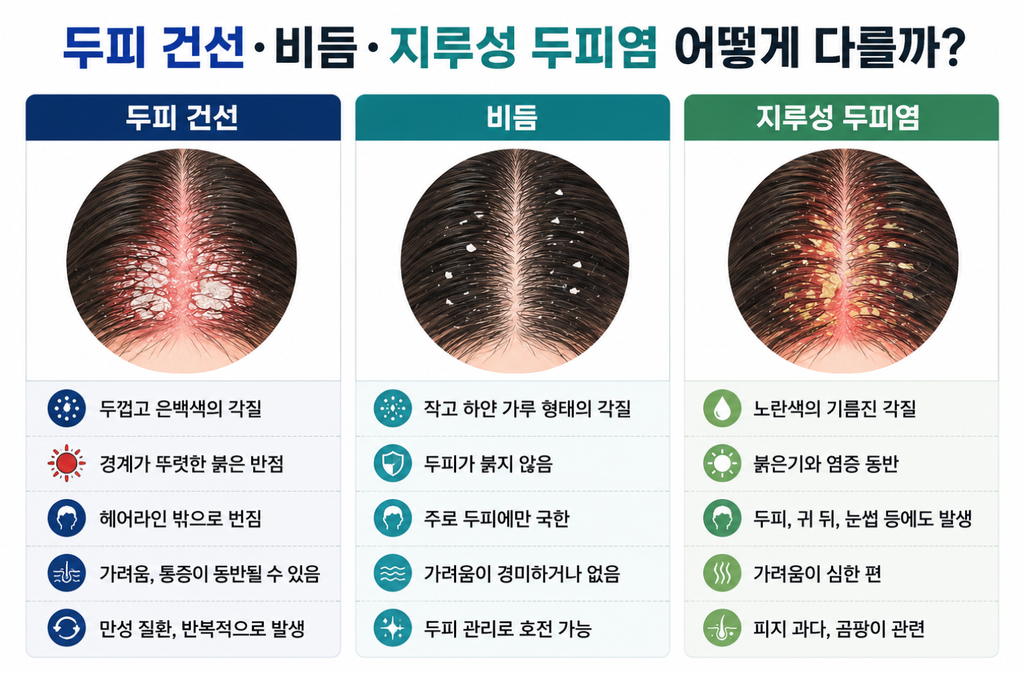 두피 건선 초기증상 7가지, 비듬·지루성 두피염과 어떻게 다를까? 2 image 349
