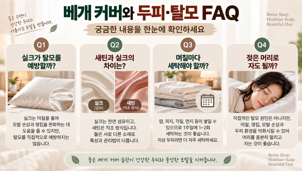 베개 커버가 두피와 탈모에 영향을 줄까? 소재별 차이와 올바른 관리법 10 image 101