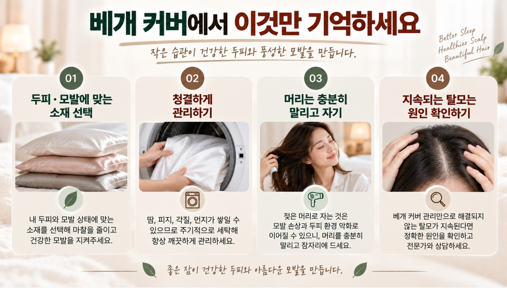 베개 커버가 두피와 탈모에 영향을 줄까? 소재별 차이와 올바른 관리법 11 image 102