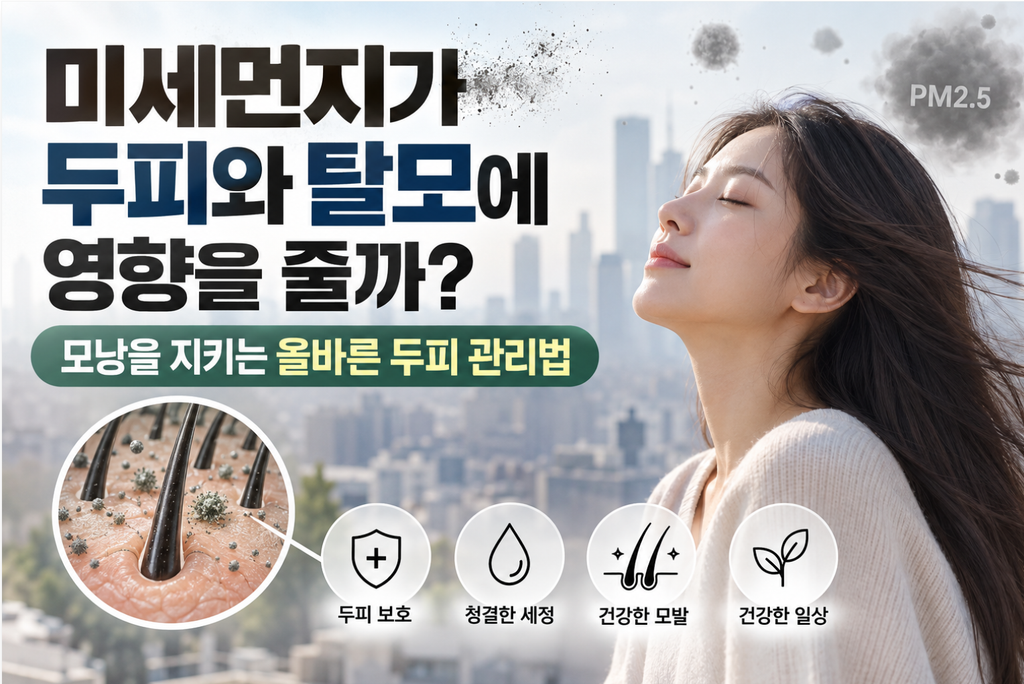 미세먼지가 두피와 탈모에 영향을 줄까? 모낭을 지키는 관리법 1 image 104