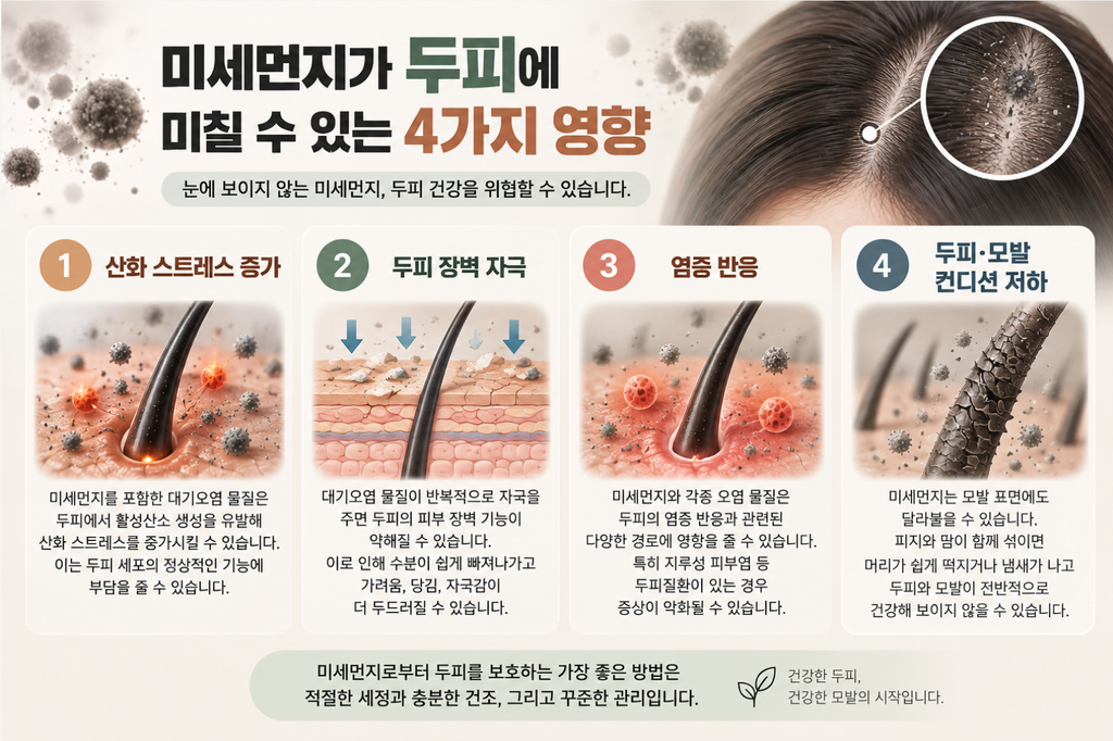 미세먼지가 두피와 탈모에 영향을 줄까? 모낭을 지키는 관리법 2 image 105