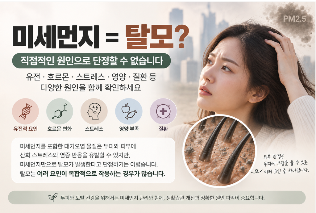 미세먼지가 두피와 탈모에 영향을 줄까? 모낭을 지키는 관리법 3 image 106