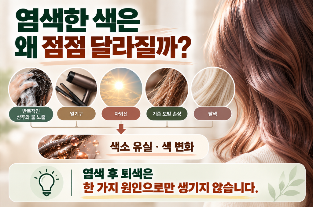 염색 후 색이 빨리 빠지는 이유 7가지, 오래 유지하는 관리법 2 image 177