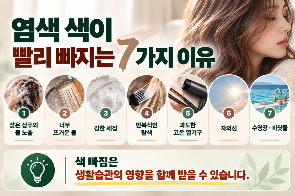염색 후 색이 빨리 빠지는 이유 7가지, 오래 유지하는 관리법 3 image 178
