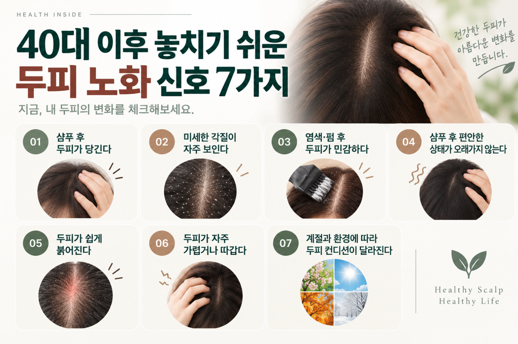 40대 두피 노화 신호 7가지|건조·가려움·민감해진 두피 관리법 2 image 21