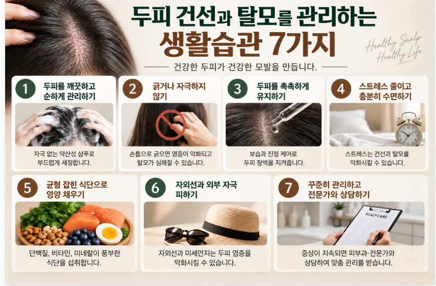 두피 건선 탈모로 이어질까? 머리카락이 빠지는 이유와 관리법 3 image 45