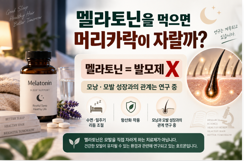 잠을 못 자면 머리카락이 빠질까? 수면·멜라토닌과 탈모의 관계 5 image 56