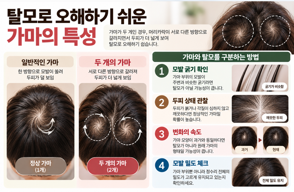 정수리 가마가 두 개라면 탈모 위험이 높을까요 3 image 50